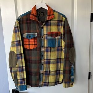 Todd Snyder Multicolor Plaid Casual Button Down Shirt